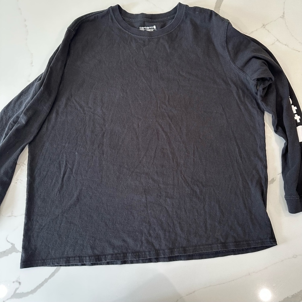 Women's Loose Fit Carhartt T-shirt Black-XXL